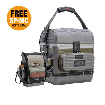 Veto LBC-15 Olive Lunchbox with Free SP-MC Multi Function Tool Pouch, Tool Pocket and Drill Holster