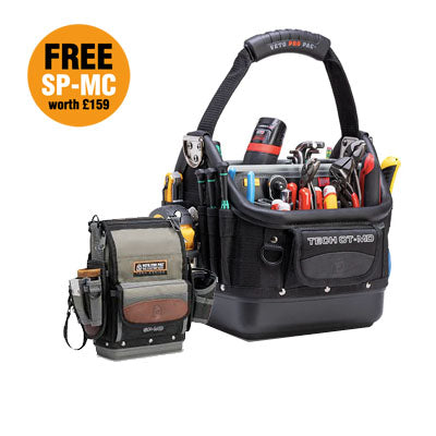 Veto Pro Pac Tech OT-MD Tool Bag with Free SP-MC Multi Function Tool Pouch, Tool Pocket and Drill Holster