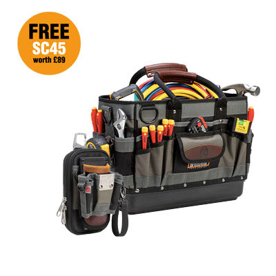 Veto Tech TT Open Tote Tool Bag with Free SC45 Multi Functional Pouch