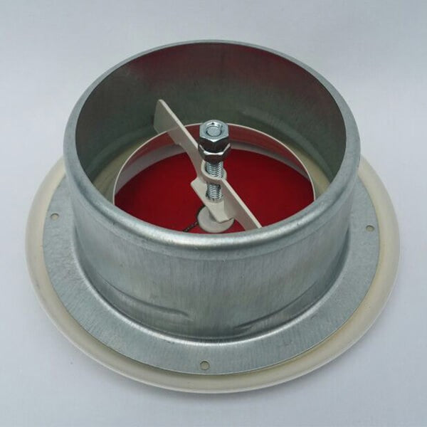 Zehnder 125mm Round White Metal Fire Rated Supply Ceiling Valve