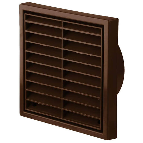 100mm-4" External grille with spigot  brown