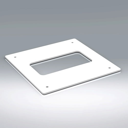 Verplas Sys100: Rectangular Wall Plate (110x54)