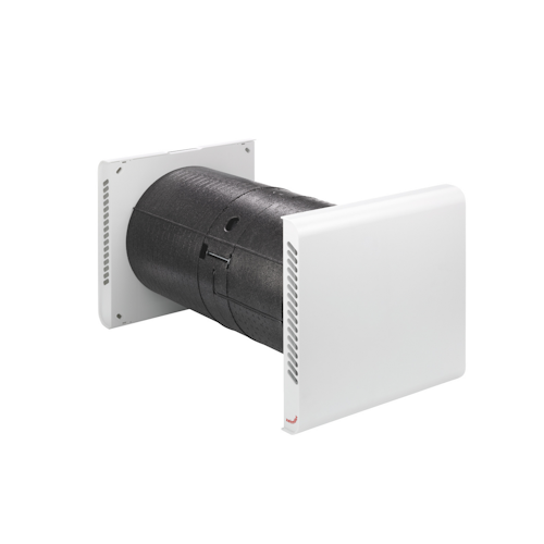 Zehnder ComfoSpot 50 Single Room Heat Recovery Unit with Plastic External Wall Panel, Humidity and CO2 Sensor